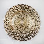 China High Quality Color Decoration Glass Charger Plate for Dinnerware