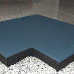 Recycled color outdoor rubber bone shape rubber tile