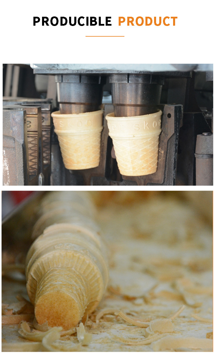 Automatic Wafer Cone Production Line 28 Mold 2 Cavity Gas System Drive