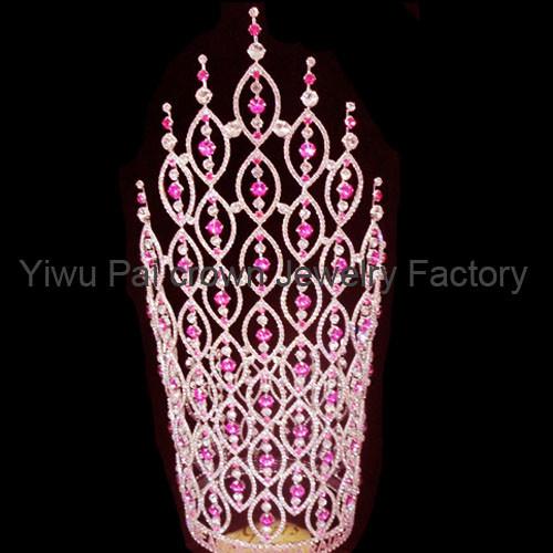 30 inch tall with 6 inch diameter not fully round pageant crowns and tiaras