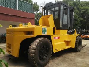 Quality Japanese Heavy Used Diesel Forklift Truck 25 Ton Komatsu FD250 With Side Shifter wholesale