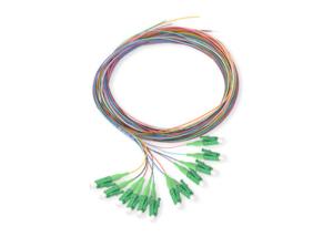 Quality LC Connector Single Mode Fiber Optic Pigtail 0.9mm Cable 12 Colors wholesale