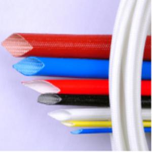 Quality 2.0mm Silicone Rubber Fiberglass Sleeving Insulating Protection Glass Fiber Sleeving wholesale