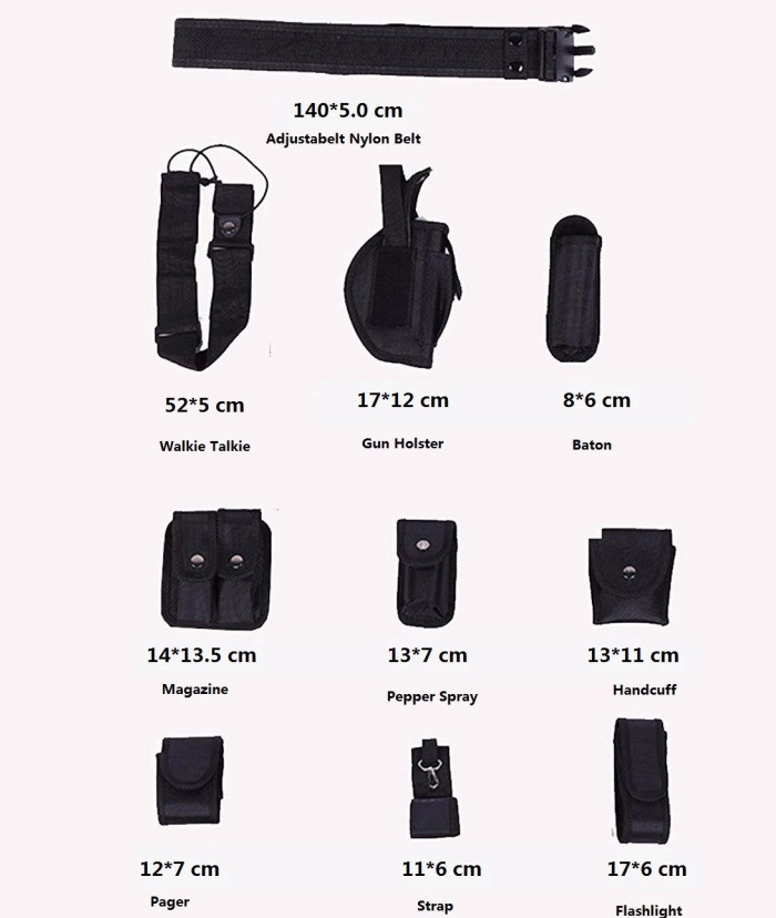 High Wear Resistance Military Duty Belt , Oxford Cloth Police Utility Belt
