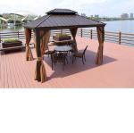 Metal Steel Roof Frame Aluminum Gazebo Outdoor Hardtop Gazebo Garden Gazebo
