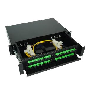 Quality ODF 24 Port Fiber Optic Patch Panel Enclosure Box 24 Core SC wholesale