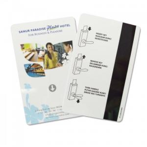 Quality PVC Thin Rfid Magnetic Data Cards , Hotel Door Magnetic Id Card Cmyk Offset Printing wholesale