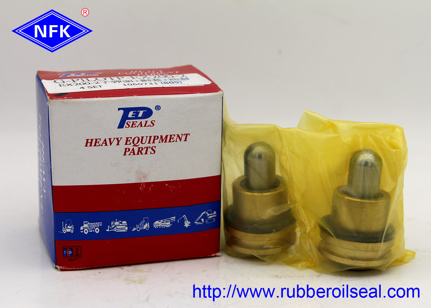 Steel Material EX200-2 HITACHI Excavator Parts Pilot Pusher Corrosion Resistant