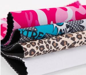Quality OEM Floral Stretch 220GSM Printed Neoprene Fabric Knitted wholesale