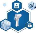 ABS Digital Non Contact Forehead FDA Approved Infrared Thermometer