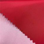 75DX320D Taslon Recycled Polyester Material 189T 144gsm 150cm Milky Coating