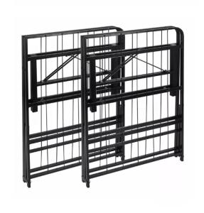 Quality Black Steel Frame Single and Queen Metal Folding Bed for Home Hotel or Living Room wholesale