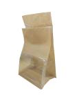 285*145*100mm Paper Bread Packaging Bags With Window Strong Air Barrier