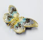 Custom metal butterfly shaped jewelry box for promotional gift