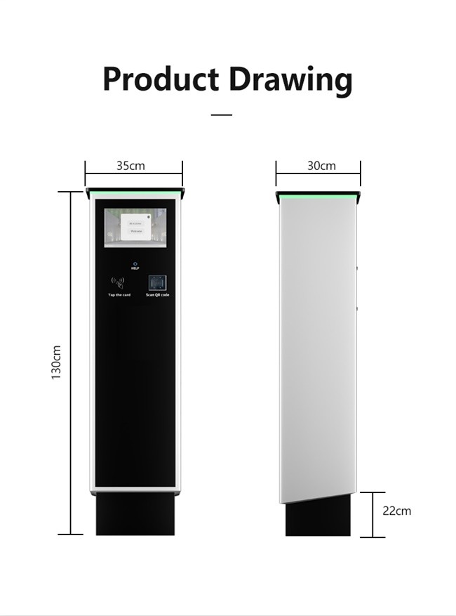 Parking Ticket Payment Dispenser with NFC Card Reader, QR Code and POS Machine