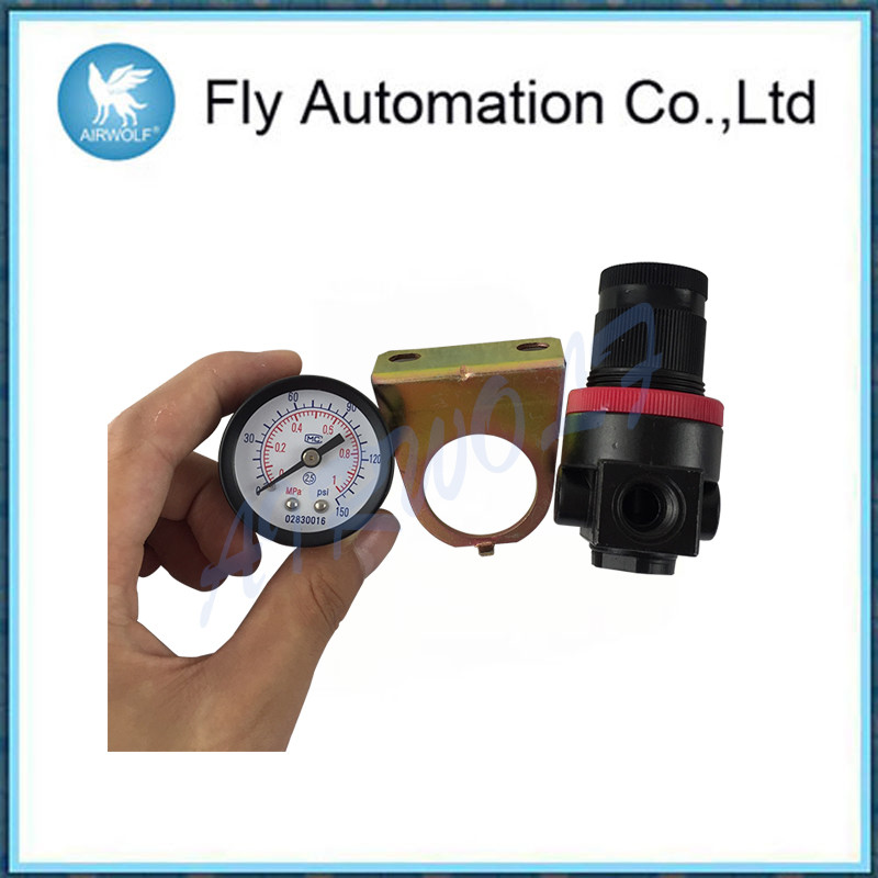 1 / 4" 0.2kg Black Air Preparation Units Ar2000 Br2000 3000 Normal Pressure