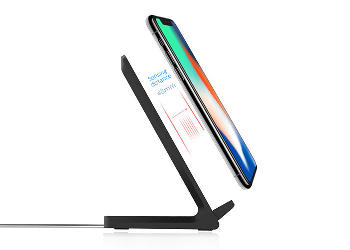 FCC 6mm ABS QI Enable 10w Wireless Charger Stand