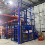 2-Story Hydraulic Freight Lift - 4 Ton Capacity, Anti-Fall Protection,