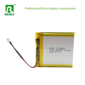 Quality Lithium Ion Cell 105556 3.7v 4000mAh 14.8wh Rechargeable Lithium Ion Polymer Battery wholesale