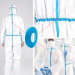 Ventilation Non Woven Protective Clothing Tape 2cm Width 0.16mm Thickness