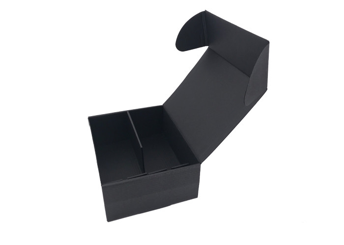 Natural Kraft Paper Black Cardboard Shipping Boxes With Tray For Gift
