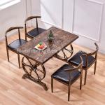 Commercial Modern Metal Dining Chairs , Dining Table Chairs Metal Legs