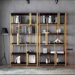 Custom Modern Stainless Steel Hotel Furniture Bookshelf Display Cabinet Gold