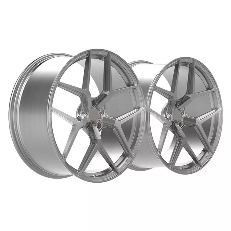 Centerlock type bright colour painting Forged Custom Wheels 18 19 Inch With Black Machine Face rims