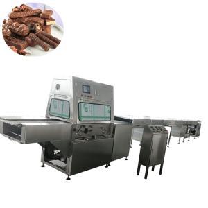 Quality 400MM belt width industrial chocolate enrobing line for sales wholesale
