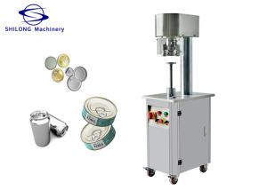 China Semi Auto 60Hz Metal Beer Can Manual Tin Can Sealing Machine 140mm on sale