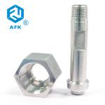 SS316L DIN477 Gas Cylinder Adapter Forged Female Welded