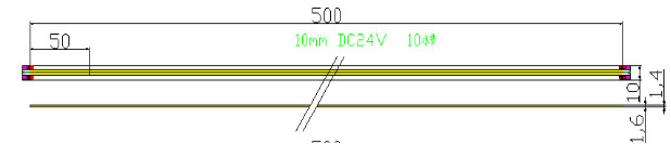 DC24V flexible cob led strip