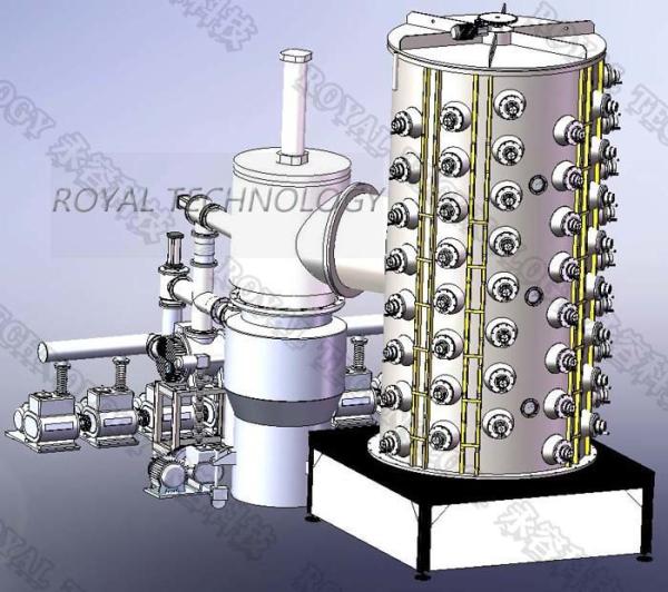 Large Size Stainless Steel Titanium Nitride Coating Machine , Cathodic Arc TiN