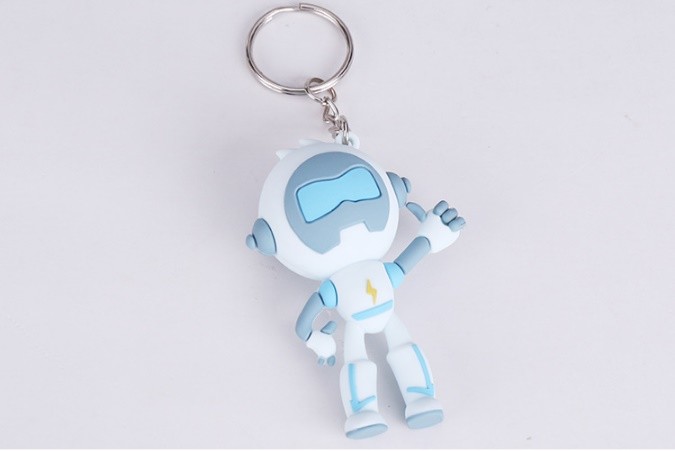 Soft PVC Rubber Plastic Key Chain, Custom Brand Symbol Miniature Figure Key Chain For Promotion