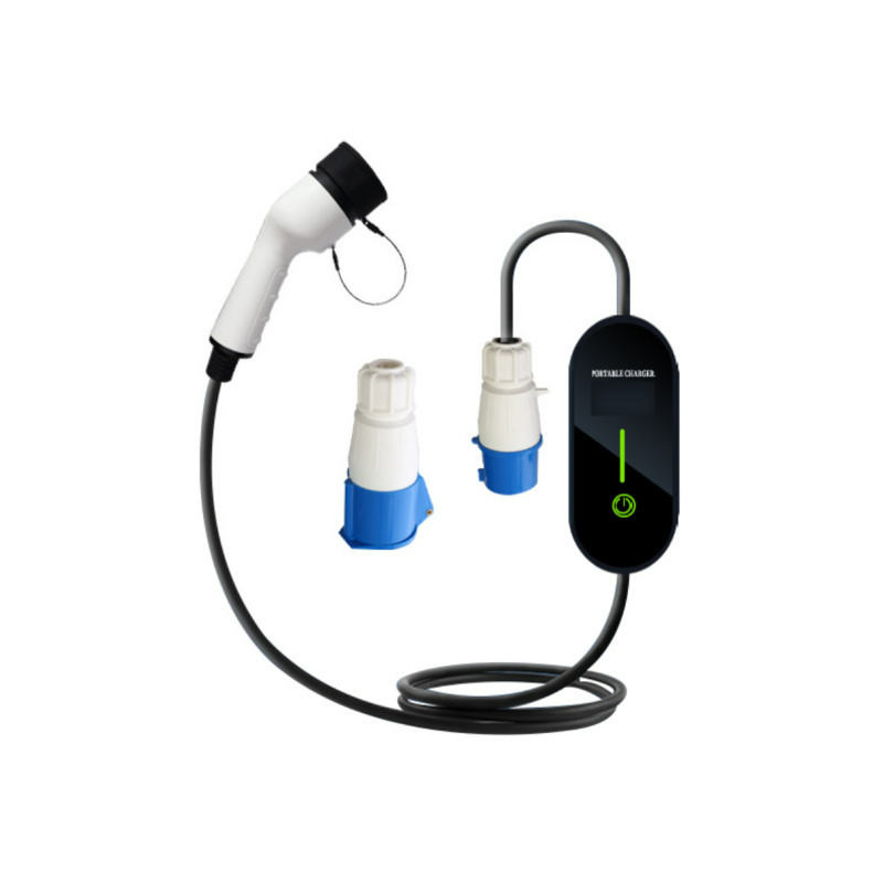IEC 62196-2 Type 2 Portable EV Charger In Cable Auto Adjustable Current 8A to 32A