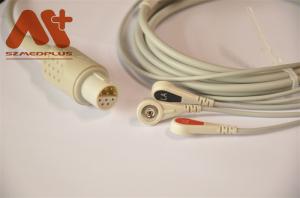 Quality Lohmerier Patient Monitor Cables ECG Cable 3 Lead Snap For M010 M011 M211 Defi 501 wholesale