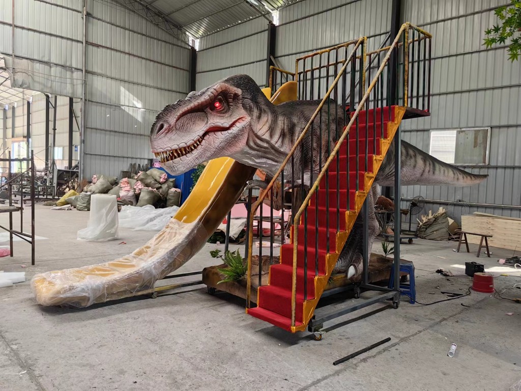Amusement Park Theme Park Dinosaur Slide Animated Amusement Equipment Display