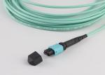 40G 12 Fiber OM3 Mtp Fiber Patch Panel MPO Connector Patchcord