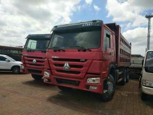 Red Color Second Hand Tipper Trucks , 2nd Hand Dump Trucks GCC Approved