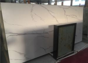 Quality Calcutta White Marble Bathroom Vanity Countertops Low Water Absorption wholesale