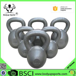 Quality Hammertone Cast Iron Kettlebell Set , Gray Paint Multi Weight Kettlebell wholesale