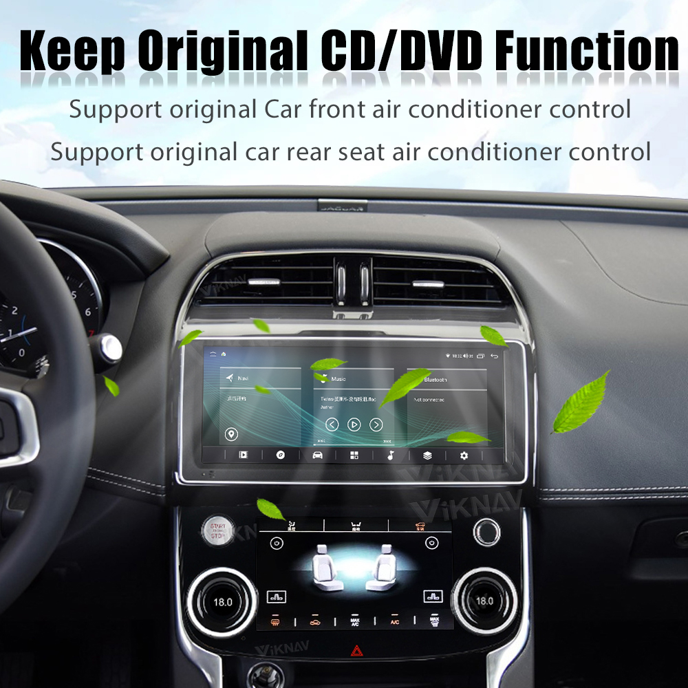 Jaguar Series LCD Climate Control Screen Car AC Panel 10.0inch Full Touch Screen
