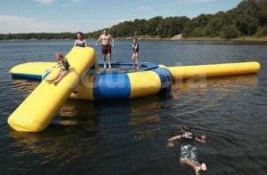 Quality Commercial Grade Inflatable Water Trampoline Combo and Blob For Fun wholesale