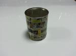 Printed Tinplate Round Food Tin Canister For Popcorn / Spices Storage