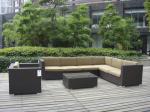 9pcs garden cane furniture All Weather Wicker Patio Furniture