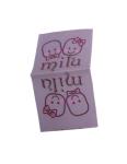 Centre Fold Custom Sew In Tags Hem Sewn Labels Woven Tag Labels Logo Fabric
