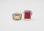 Crimpless Square Luxury Transparent Aluminum Cosmetic Bottle Cologne Caps
