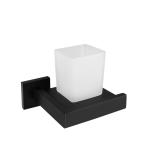 black Bath Accessories Toilet Brush Holder Stainless Steel Wall Mounted Paper