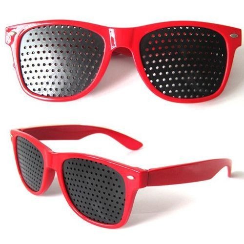 Print pinhole sticker glasses W14.50*H4.80*L14cm PC material colorful logo customized