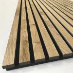 Smoked Oak Natural Wood Acoustic Panels For Building Materials